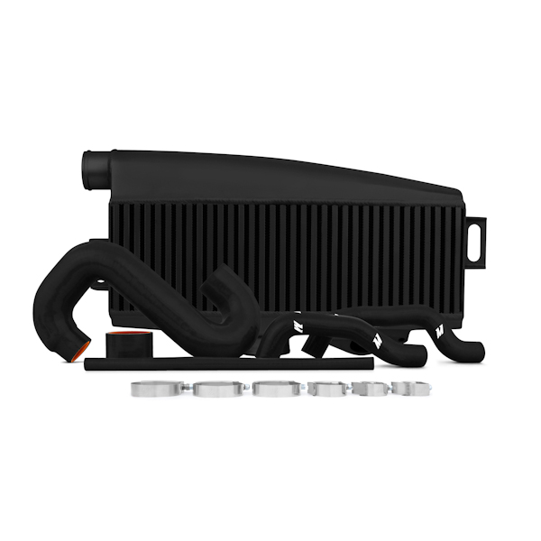 Mishimoto — Mishimoto Subaru 02-07 WRX/04-07 STi Top-Mount Intercooler Kit - Powder Coated Black & Black Hoses - view 34